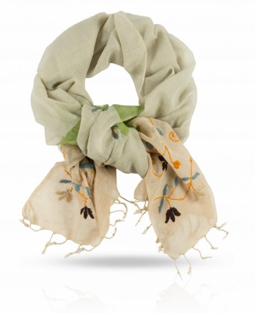 Палантин Женский ZW.EMB/TAUPE2